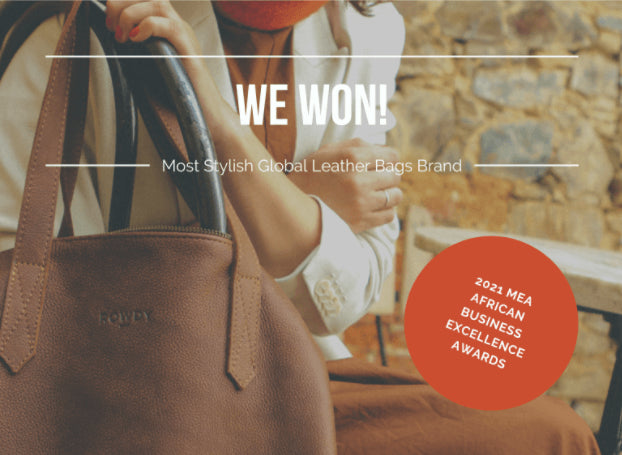 ROWDY gewinnt den Titel "Most Stylish Global Leather Bags Brand" bei den MEA African Excellence Awards 2021